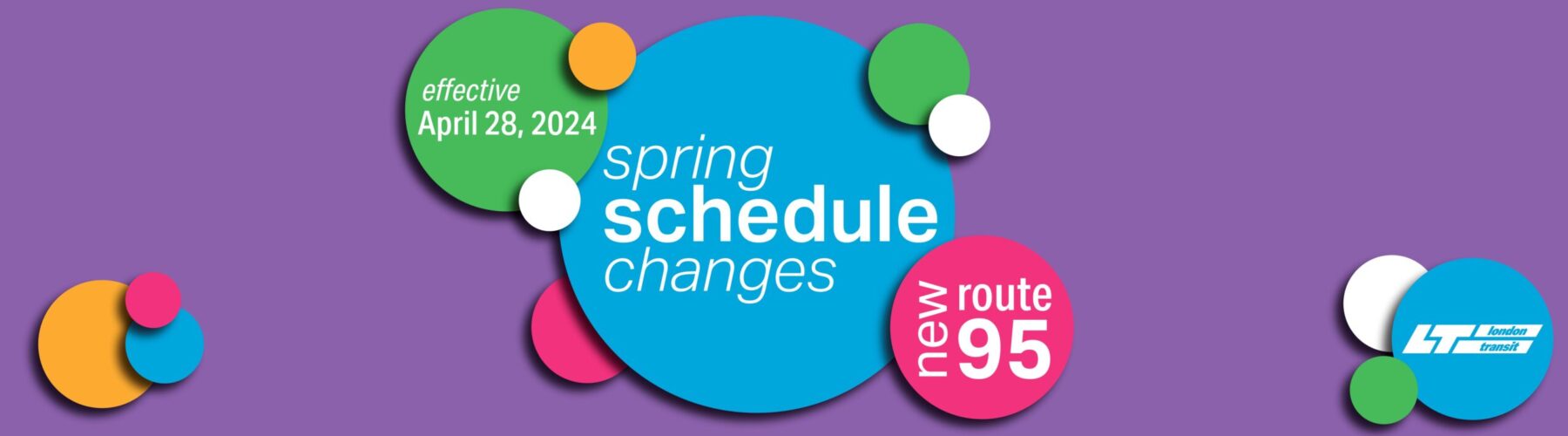 Click here to go to the web post regarding new Route 95 and Spring Schedule Changes taking effect April 28, 2024.